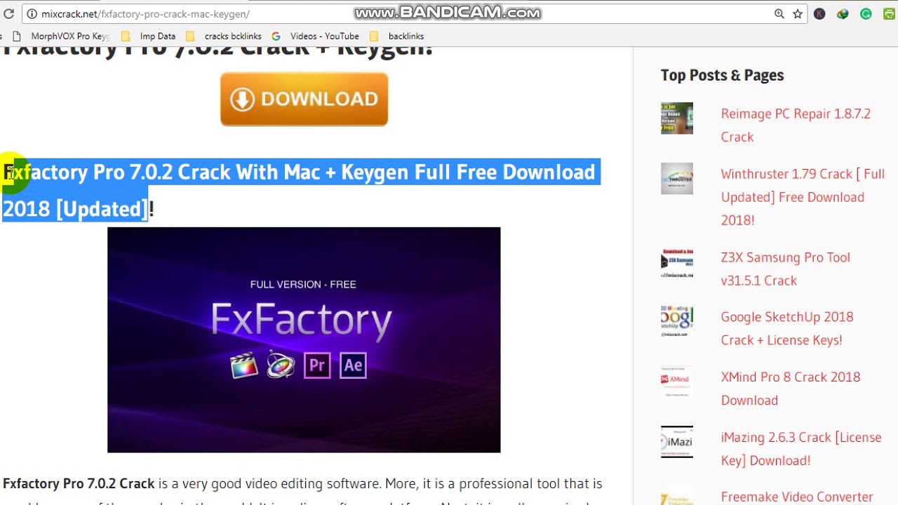 FxFactory Pro 7.1.7 Download